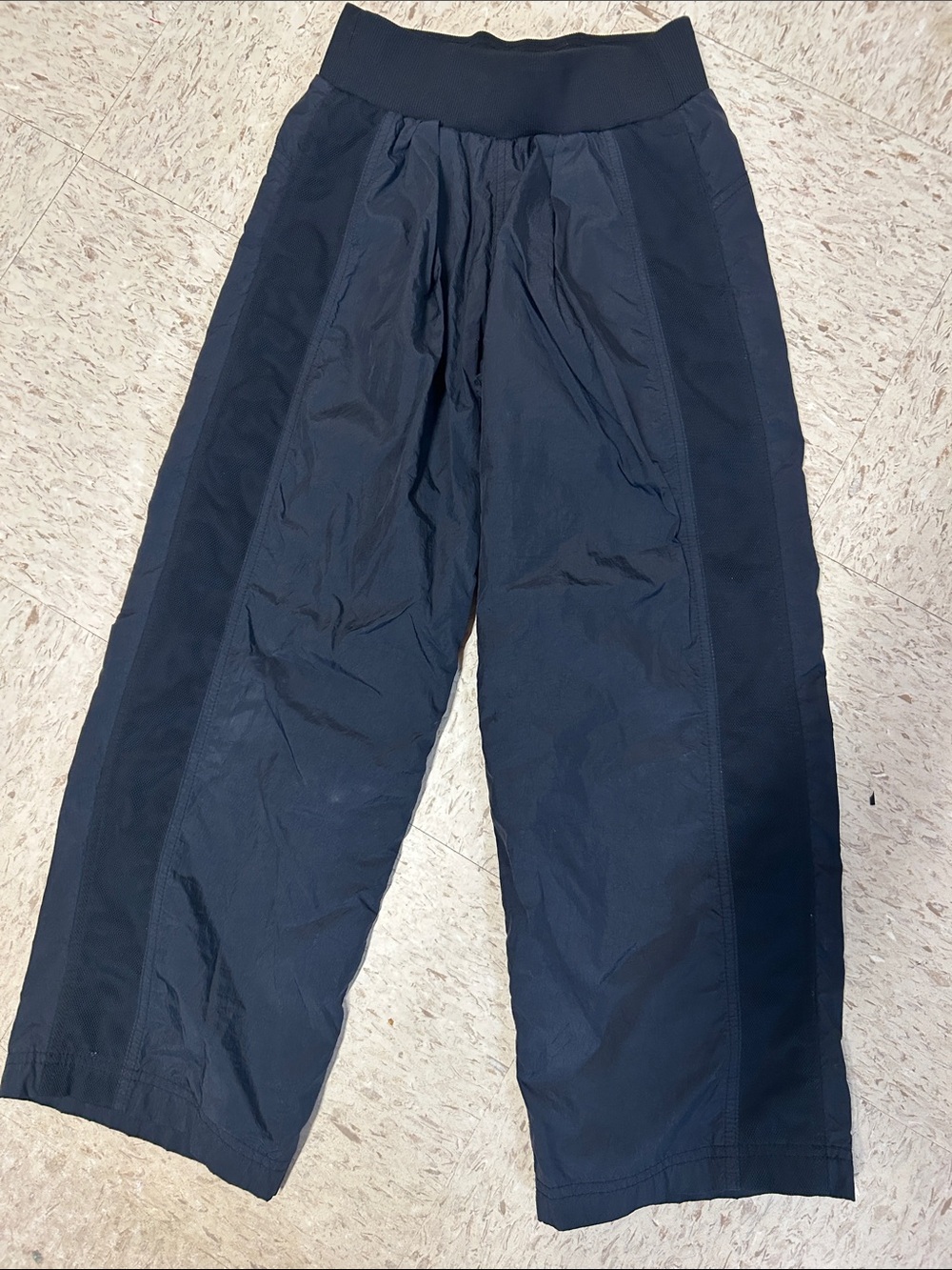 Classic Black High-Waist Wide Leg Pants parachute 8
